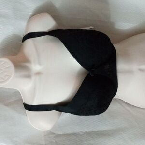 Auden Underwrite Bra 44DD Black with Lace padded cups NWT